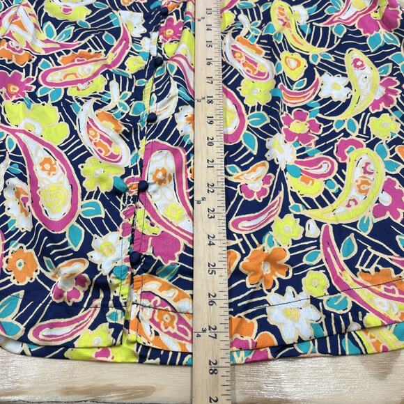 Umgee USA Multicolor Floral Satin Colorful Peasant Blouse Size 1X Relaxed Flowy - Picture 11 of 11
